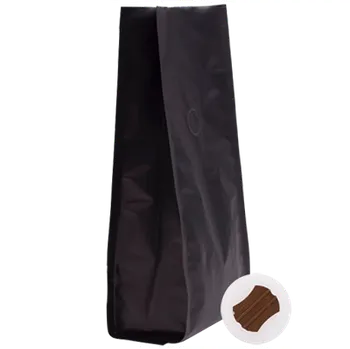 Sáček na potraviny Vrecko na kávu Stabilo s ventilom W - matná čierna - 1000 g