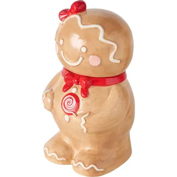 Dóza na potraviny Vánoční nádoba s víkem Boltze Ginger 800 ml 2069709 béžová 80X