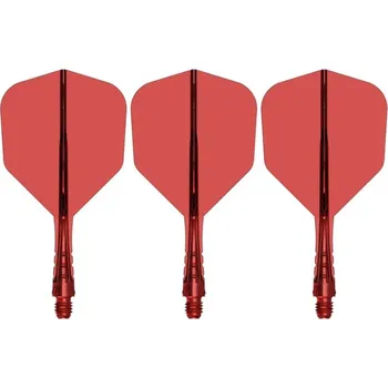 Příslušenství pro šipky Mission Letky Force 90 Vortex - Standard No6 - Short - Red F4573