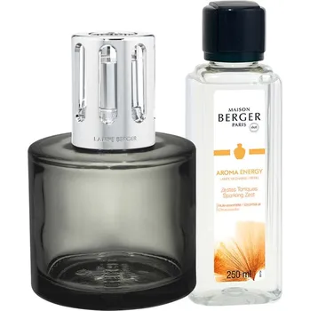 Aroma lampa Maison Berger Paris Dárková sada katalytická lampa Aroma Energy šedá + náplň Sparkling Zest 250 ml + 2 měsíce na vrácení zboží