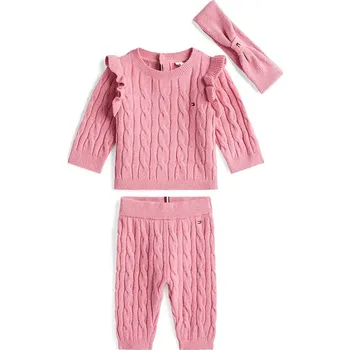 Kojenecká souprava Kojenecká sada Tommy Hilfiger růžová barva, KN0KN02087 KN0KN02087.9BYA 30X, vel. 74