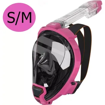 Potápěčská maska Oceanreef Celoobličejová Šnorchlovací maska OCEAN REEF ARIA QR + S/M S / M růžová