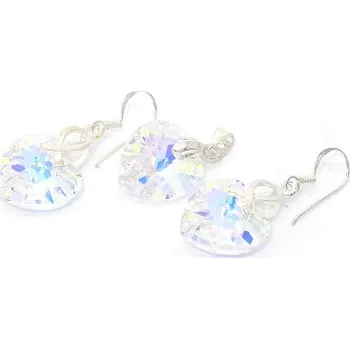 Souprava šperků Stříbrná souprava Swarovski elements 925/1000 ( srdce sklo)