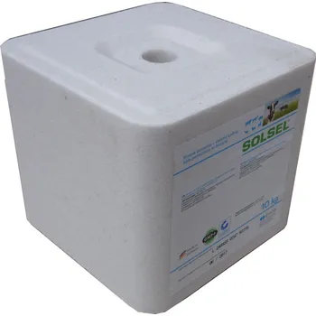 solný liz SOLSEL NATURAL solný liz pro koně, skot, ovce bílý 10kg - doprava zdarma od 2 000 Kč