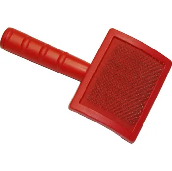 Plastový kartáč na rozčesávaní vlny ovcí, prohnutý - doprava zdarma od 2 000 Kč