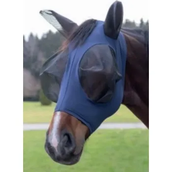 Koňská maska proti hmyzu Maska proti hmyzu FinoStretch modrá 2/cob - doprava zdarma od 2 000 Kč