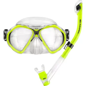 Potápěčská maska Aropec Potápěčský set maska a šnorchl MANTIS + ENERGY DRY Žlutá YL