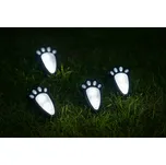 LED solární lampa psí tlapka 4 ks