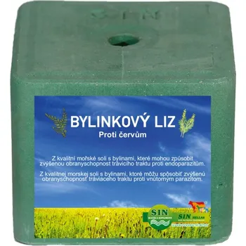 SIN Hellas minerální liz pro koně, skot, ovce, kozy s bylinkami proti červům z mořské soli 10kg - doprava zdarma od 2 000 Kč