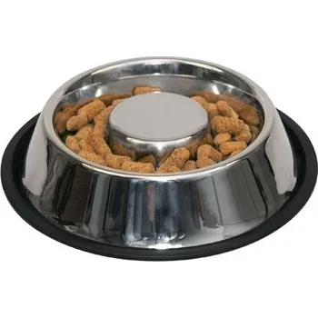 Miska pro psa Nerezová protiskluzová miska pro psy s ostrůvkem 500ml - doprava zdarma od 2 000 Kč