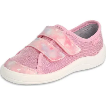 Dětská sálová obuv Dětské dívčí tenisky 772x Befado, růžové, plátěnky Velikost: 29