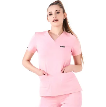 Dámská halenka Antibakteriální dámská zdravotnická halenka Louis Lanier VANNES Barva: Růžová, Velikost: S