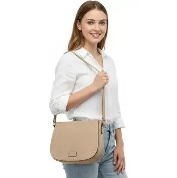 Dámská béžová lovecká kabelka Pelletteria Beta crossbody i na rameno N1440