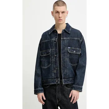 Pánská větrovka Džínová bunda Hugo Blue Nial 50553560 námořnická modř 59X, vel. XXL