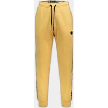 Pánská móda Tepláky PitBull West Coast TAPE LOGO - žluté - PWCT_OLDTAPE_YELLOW Velikosti: M