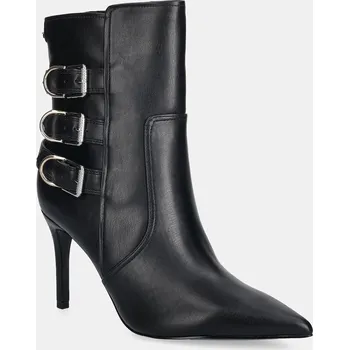 Dámské kozačky Nízké kozačky Guess RICALY dámské, černá barva, na podpatku, FLFRCY ELE10 FLFRCY.ELE10.BLACK 99X, EUR 39