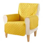 Douceur d'intérieur Ochranný potah na křeslo 165 x 179 cm žlutý