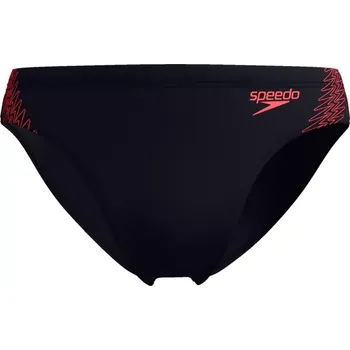 Pánské plavky Speedo Pánské plavky - HYPERBOOM SPL 7CM BRF - černá/oranžová 7