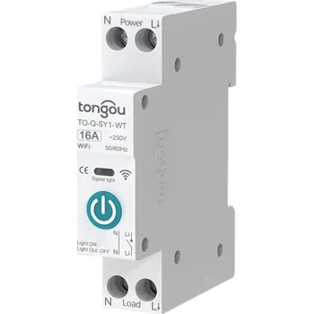 Vývojová deska Wifi relé stykač TO-Q-SY1-WT na DIN lištu TUYA - 16A
