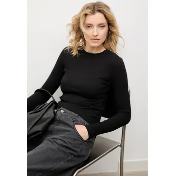 Tričko s dlouhým rukávem Answear.LAB 4564.TOS černá 99X, vel. L