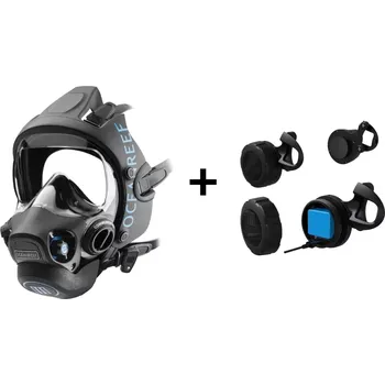 Vodní sport Oceanreef Celoobličejová maska na potápění NEPTUN III + komunikace GSM MERCURY M / L Černá BK