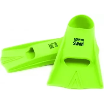 Ploutve Born To Swim Plavecké ploutve - Silicone Short Training Fins HAPPY SR 44-46 Zelená