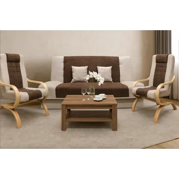 Sedací souprava Sedací souprava GREGOR 3+1+1 hnědá / béžová