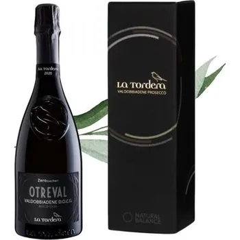 Víno La Tordera Prosecco Otreval Spumante Brut Zero DOCG Superiore - La Tordera, 1,5l