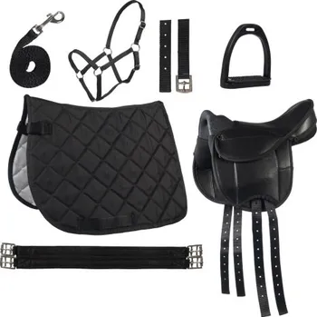 Jezdecké sedlo HKM Lucy set sedlo pro pony s příslušenstvím b.černá - doprava zdarma od 2 000 Kč