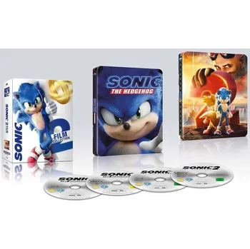 Blu-ray film Ježek Sonic 1+2 - 4K Ultra HD Blu-ray Steelbook