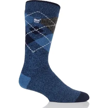 Dámské termoprádlo Ponožky Heat Holders Lite pánské 39-46 tm. modré káro - doprava zdarma od 2 000 Kč