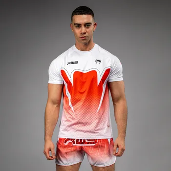 Oblečení pro bojové sporty Funkční triko VENUM x RWS 2.0 Dry Tech - bílo/červené - VENUM-05662-00 Velikosti: XL