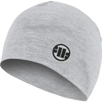 Čepice PitBull West Coast - zimní čepice SMALL LOGO II - šedá - PWC_ZSLOGO_GREY