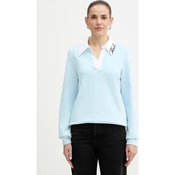 Dámská mikina Mikina Karl Lagerfeld B1W20020 modrá 55X, vel. XL