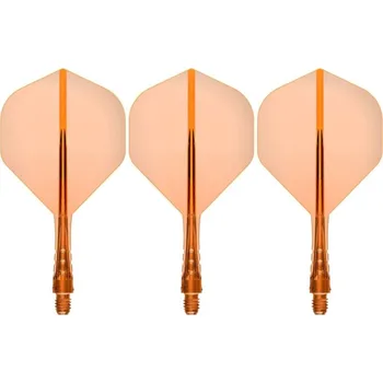 Příslušenství pro šipky Mission Letky Force 90 Vortex - Standard No6 - Short - Neon Orange F4588