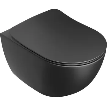 RAVAK WC Ravak Uni Chrome RimOff závěsné, černá, X01794 X01794