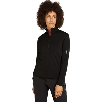 Dámská mikina Dámská merino mikina ICEBREAKER Wmns 360 Realfleece Elem LS Half Zip, Black velikost: M