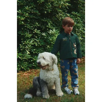 Chlapecká bunda Dětská bunda Konges Sløjd JUNO COLLAR JACKET KS105179.9BYA zelená 79X, vel. 86