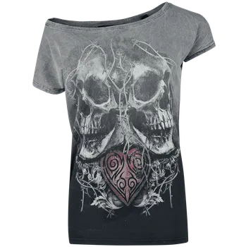 Dámské tričko Tričko z Alchemy England - Shared Heart - Ženy - šedá