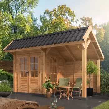 Přístřešek na auto Montovaná chata Bergen 3 L Tuindeco