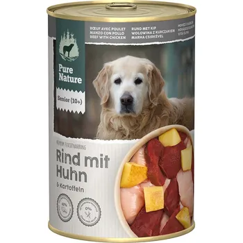 Krmivo pro psa Pure Nature SENIOR Hovězí s kuřecím masem a bramborami 6 × 400 g