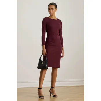 Dámské oblečení Šaty Lauren Ralph Lauren 200980931 burgundské 83X, vel. 34