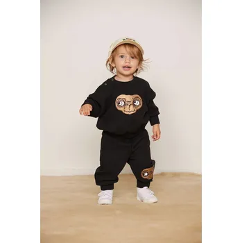 Chlapecká mikina Dětská bavlněná mikina Mini Rodini E.T. 25820101 černá 99X, vel. 116-122