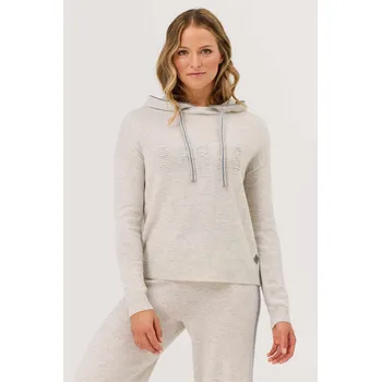 Dámský svetr KRIMSON KLOVER APRES HOODIE HEATHER SILVER Velikost: M