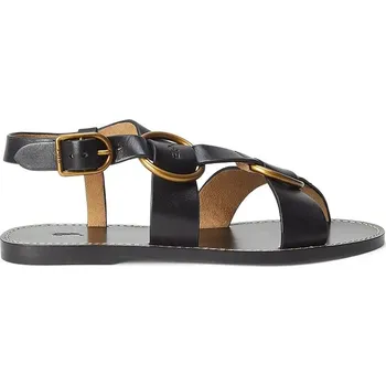 Dámské sandále Kožené sandály Polo Ralph Lauren Plo Rng Sandal 818923266002.001 černá 99X, EUR 38