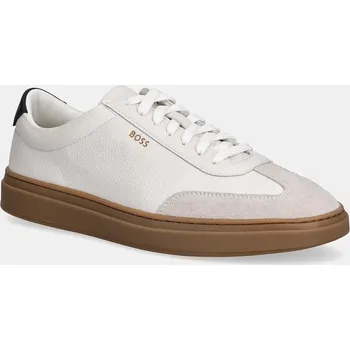 Pánské tenisky Kožené tenisky BOSS Kieran 50552852.122 béžová 01X, EUR 44