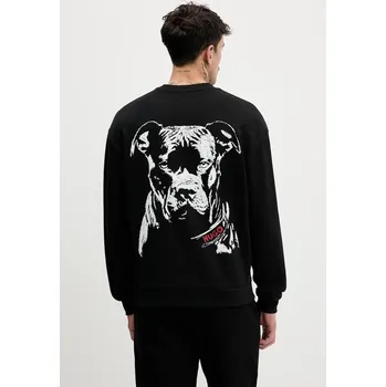 Dámská móda Bavlněná mikina HUGO Dubraxo 50557482 černá 99X, vel. L