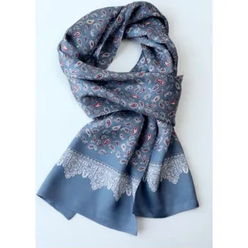 Šála Pánská dvojitá hedvábná šála – Kešu 2