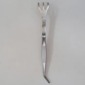 Kosmetická pinzeta Drapák a zahnutá pinzeta 22 cm - nerez