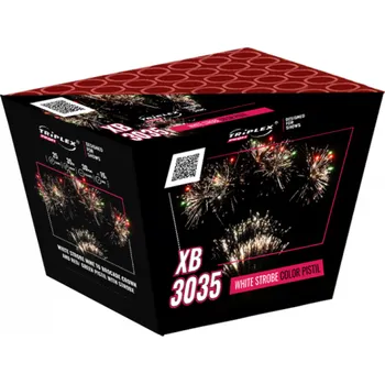 Zábavní pyrotechnika Triplex Baterie 25 ran V F3 WHITE STROBE - baterie 25 ran XB3035